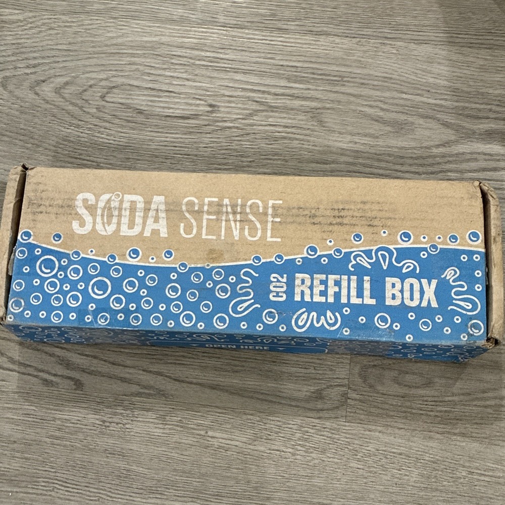 Soda Sense 60L Threaded Full Refillable CO2 Canister 2 Pack, Compatible Open Box